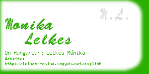 monika lelkes business card
